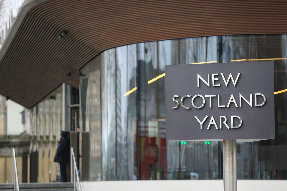 LONDON, UK - JANUARY 25: An outside view from New Scotland Yard building in London, United Kingdom on January 25, 2022. London’s Metropolitan Police on Tuesday said it will launch an investigation into events held in potential breach of COVID-19 rules at Downing Street. Rasid Necati Aslim / Anadolu Agency (Photo by Rasid Necati Aslim / ANADOLU AGENCY / Anadolu via AFP)