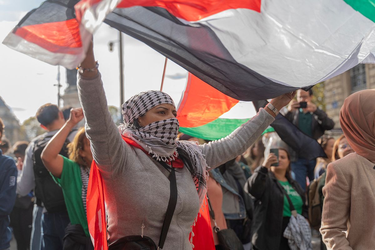 FRANCE - GATHERING IN SUPPORT OF THE PALESTINIAN PEOPLE