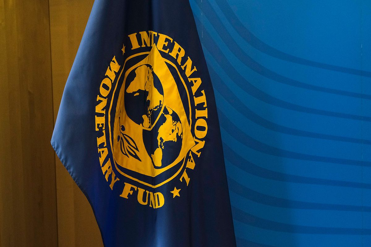 Brussels,,Belgium.,28th,January,2020.,Flag,Of,International,Monetary,FundBrussels, Belgium. 28th January 2020. Flag of International Monetary Fund stands in European Commission Headquarters