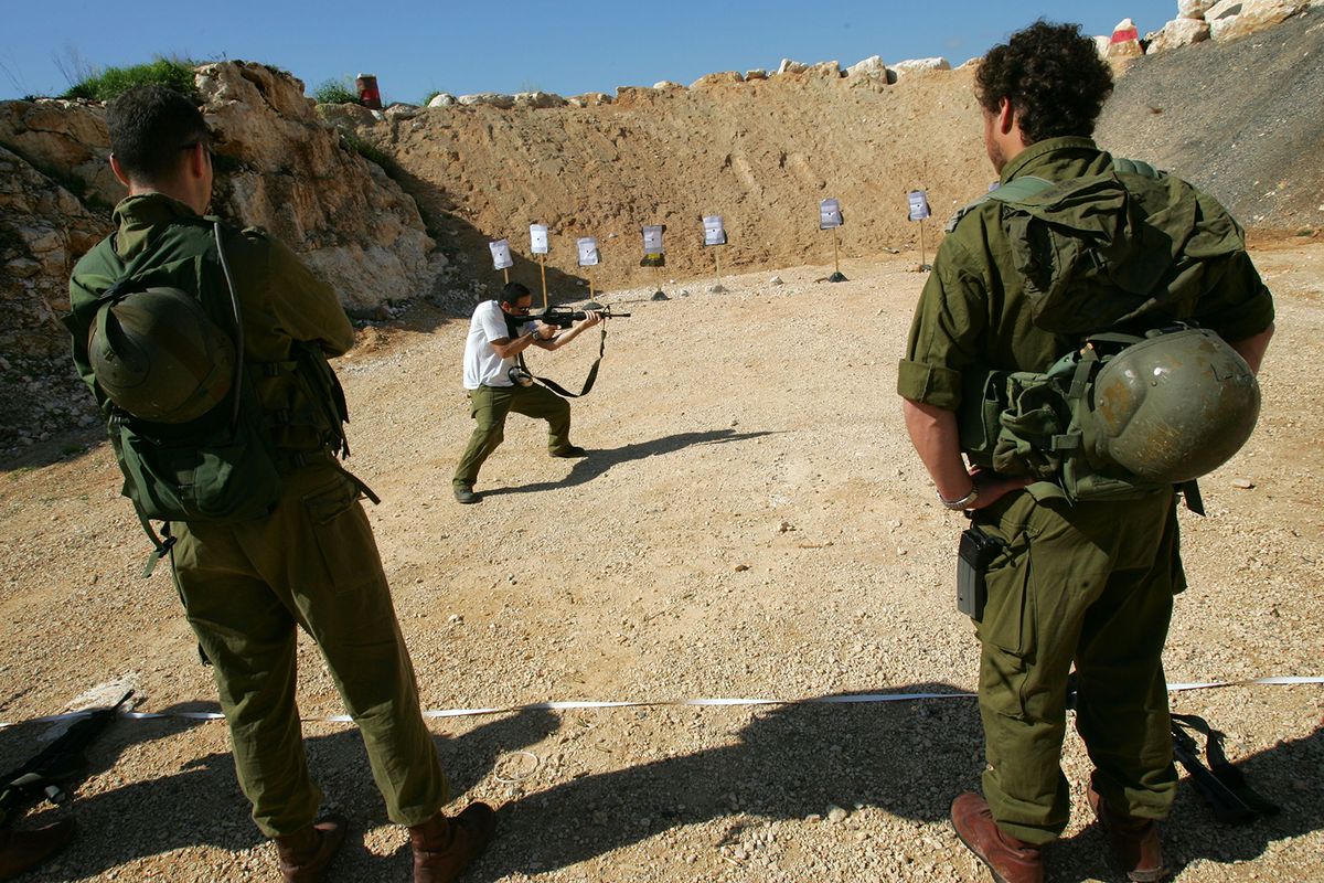 Israeli Army Reservists Hone Their Skills On The Shooting Range