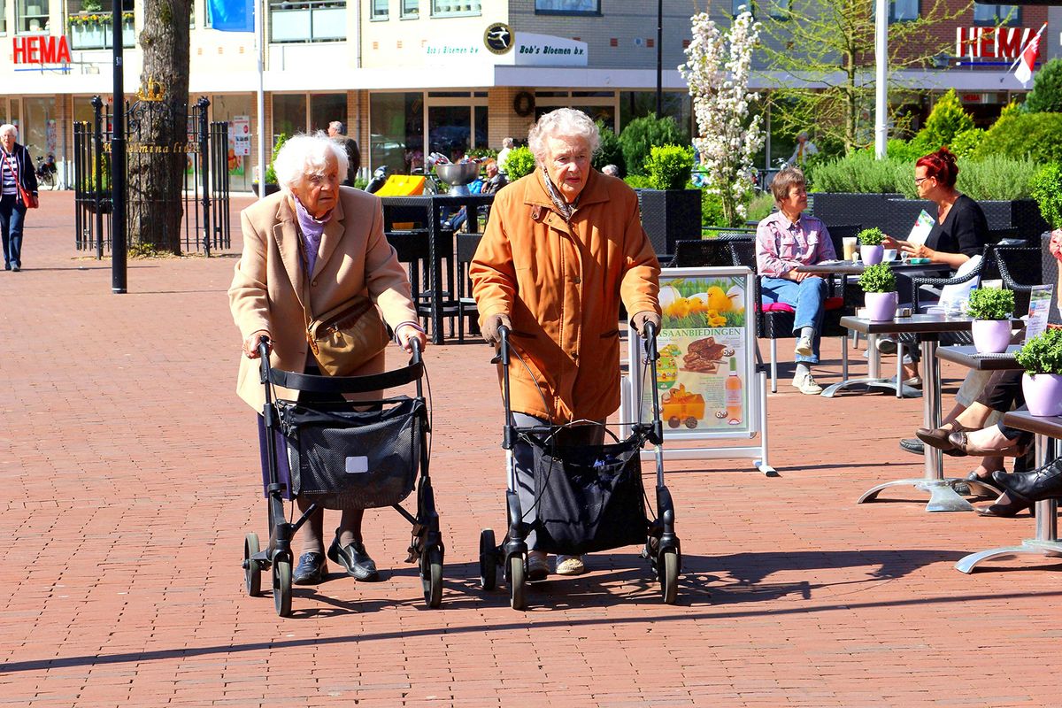 Soest,,Netherlands,-,April,11,,2019.,Two,Elderly,Women,Are