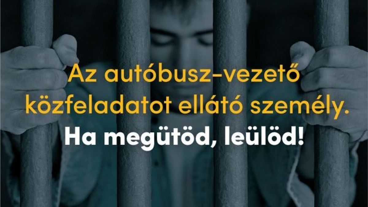 Ha megütöd a buszsofőrt, leülöd – figyelmeztető kampányt indított a MÁV–VOLÁN
