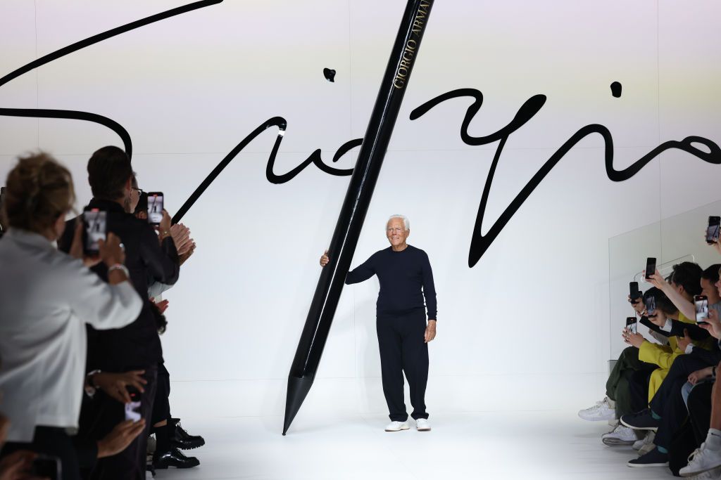 Giorgio Armani - Runway - Milan Fashion Week - Menswear Spring/Summer 2024