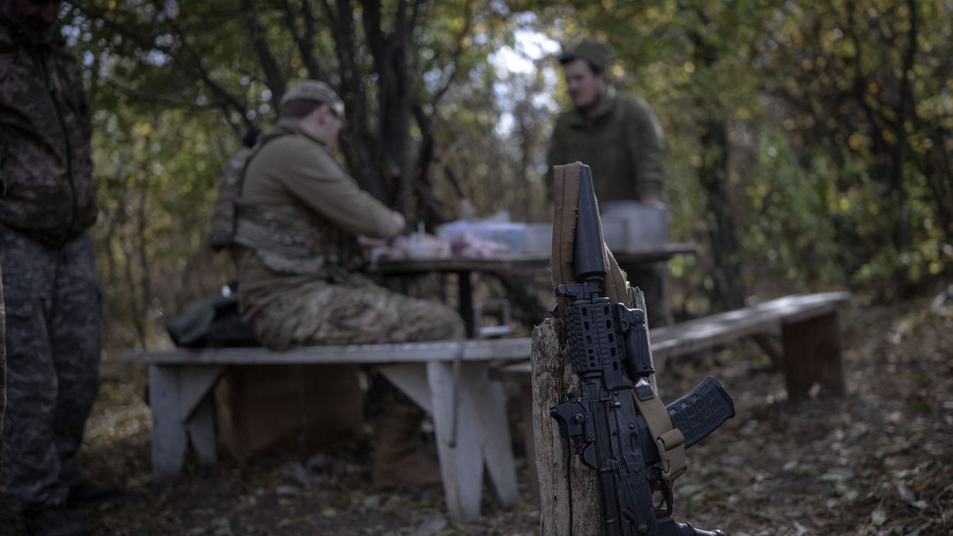 Ukrainian army personnel healthcare professionals at Avdiivka front       