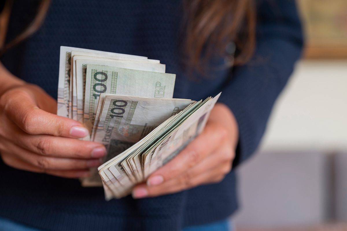 The,Girl,Holds,In,Her,Hands,Banknotes,Money,Polish,Zlotys