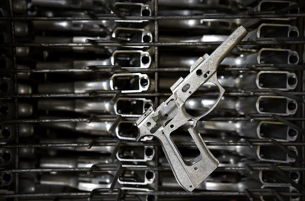 Beretta Gun Manufacturing Moving From MarylandACCOKEEK, MD - JULY 10:   View of a newly drilled Baretta M9 pistol in the manufacturing process at a plant in Accokeek, MD on July 10, 2015.    There is a growing tension among gun manufacturers is throwing a wrench in the Army's search for a new sidearm. Traditional military supplies are facing competition from civilian manufacturers for the first time. That's because the nature of the threat the military faces and the demographic of the military itself have changed. Those changes don't call for heavy-duty, traditionally military-grade hand guns. They call for lighter, easier to use civilian type guns. That's hurting companies like Colt (which just filed for bankruptcy) and Beretta (which is leaving Maryland for better gun laws and to cut costs) while companies like Smith and Wesson and Ruger, which largely stay in the civilian market, are doing extremely well.  (Photo by Linda Davidson / The Washington Post via Getty Images)ACCOKEEK, MD - JULY 10:   View of a newly drilled Baretta M9 pistol in the manufacturing process at a plant in Accokeek, MD on July 10, 2015.    There is a growing tension among gun manufacturers is throwing a wrench in the Army's search for a new sidearm. Traditional military supplies are facing competition from civilian manufacturers for the first time. That's because the nature of the threat the military faces and the demographic of the military itself have changed. Those changes don't call for heavy-duty, traditionally military-grade hand guns. They call for lighter, easier to use civilian type guns. That's hurting companies like Colt (which just filed for bankruptcy) and Beretta (which is leaving Maryland for better gun laws and to cut costs) while companies like Smith and Wesson and Ruger, which largely stay in the civilian market, are doing extremely well.  (Photo by Linda Davidson / The Washington Post)