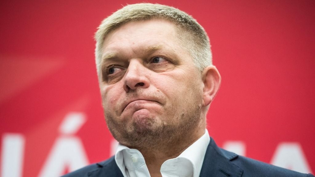 (FILES) Robert Fico, Slovakia's former Prime Minister and leader of the populist-left Smer-Social Democracy (Smer-SD) party attends a press conference after the general elections in Bratislava, Slovakia on March 1, 2020. A year after a homophobic double murder, Slovakia's LGBTQ community is concerned about the increase in hate speech ahead of elections on September 30, 2023  in a country where gay people have few legal rights. Former prime minister Robert Fico, whose left-wing Smer-SD party is set to win the vote, is infamous for his frequent verbal attacks on the community. (Photo by VLADIMIR SIMICEK / AFP)