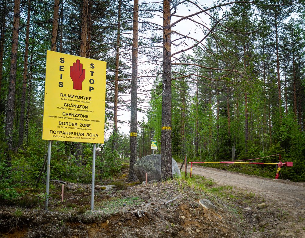 Ilomantsi,,Finland,-,July,15,,2020:,Stop,Sign,At,Finland