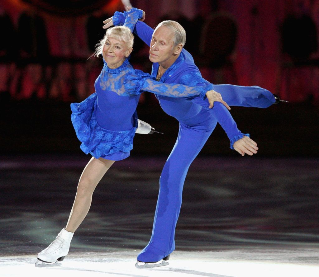 Figure Skating Show "Ice Symphony"MOSCOW, RUSSIA - FEBRUARY 13: Lyudmila Belousova and her partner Oleg Protopopov perform together during the gala figure skating show "Ice Symphony" on February 13, 2007 in Moscow, Russia.  (Photo by Dima Korotayev/Epsilon/Getty Images)MOSCOW, RUSSIA - FEBRUARY 13: Lyudmila Belousova and her partner Oleg Protopopov perform during a gala figure skating show "Ice Symphony" on February 13, 2007 in Moscow, Russia.  (Photo by Dima Korotayev/Epsilon/Getty Images)