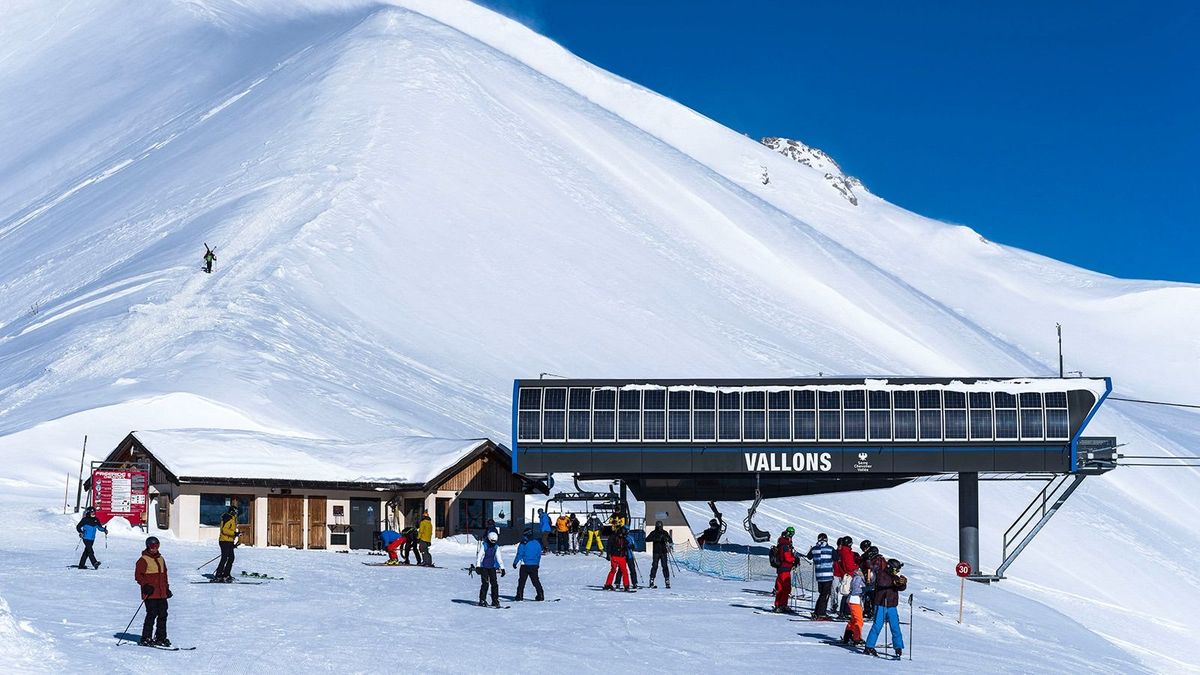 France hautes alpes la salle les alpes serre chevalier ski col de