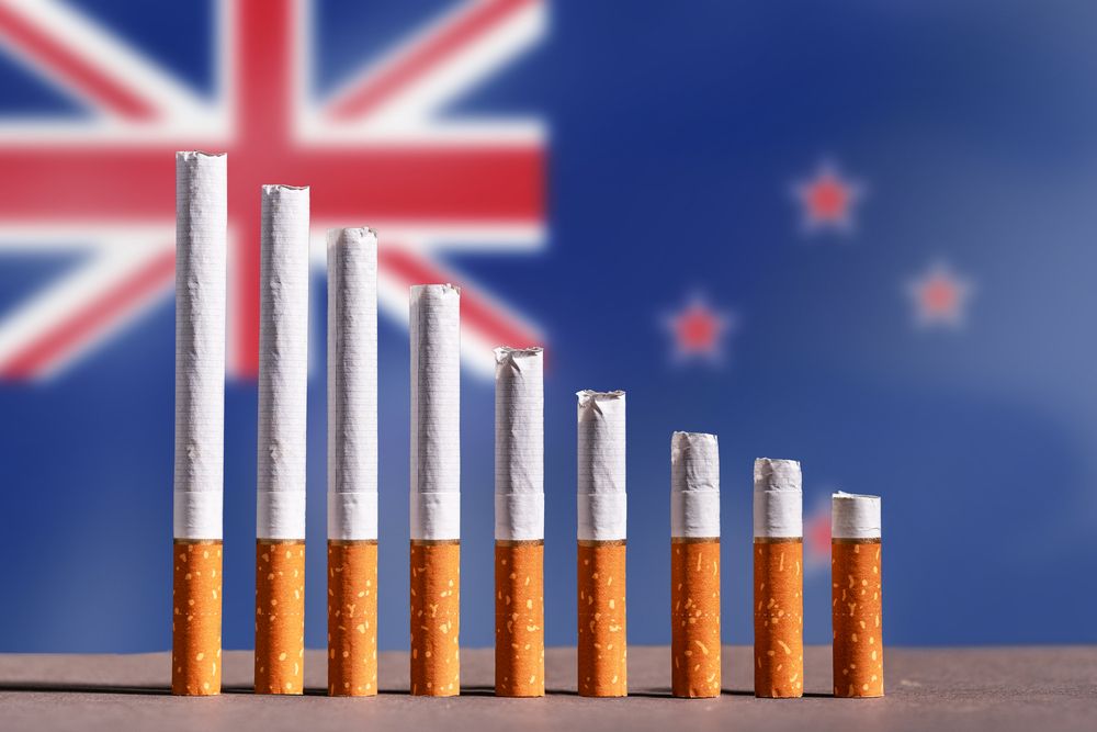 New,Zealand:,Reducing,Tobacco,Sale.,The,Number,Of,Smokers,Decreases