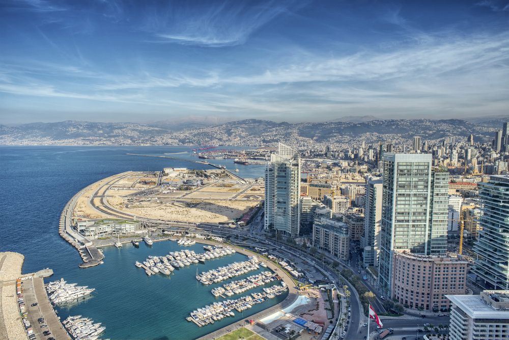 Aerial,View,Of,Beirut,Lebanon,,City,Of,Beirut,,Beirut,City