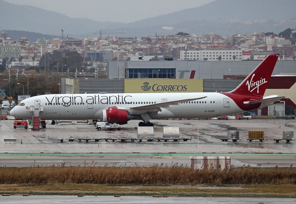 Barcelona airportBoeing 787-9 Dreamliner, from Virgin Atlantic company, at Barcelona airport, in Barcelona, on 09th March 2023. Photo: Joan Valls/Urbanandsport /NurPhoto (Photo by Urbanandsport / NurPhoto / NurPhoto via AFP)