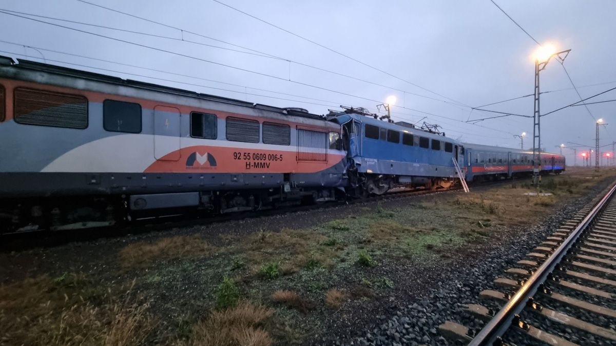 Teher- és személyvonat ütközött, sérültek