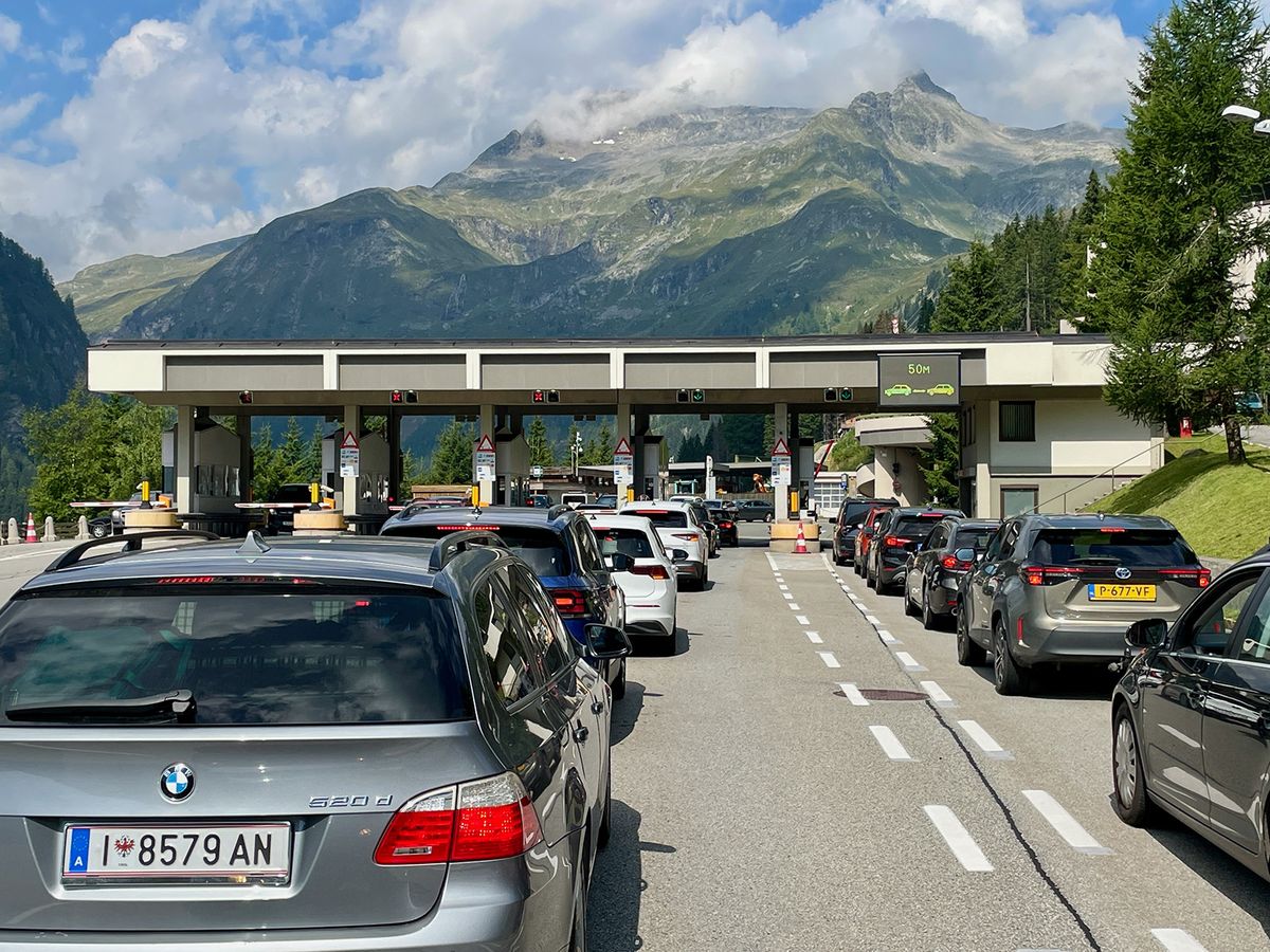 Toll,Station,At,Austrian,Highway,Tunnel,Felbertauern.,Matrei,,Austria,,26.08.2023.