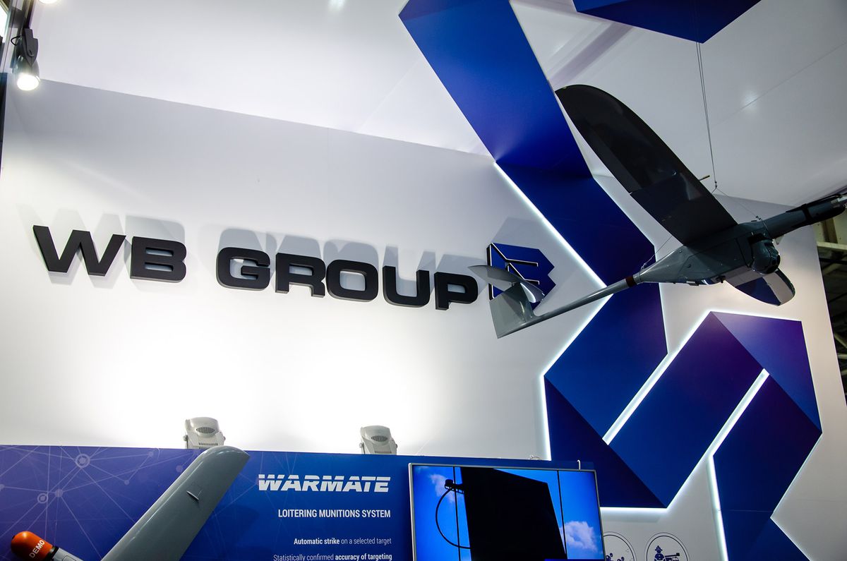 Kyiv,,Ukraine,-,October,09,,2019:,Wb,Group,Exposition,Stand.
Kyiv, Ukraine - October 09, 2019: WB GROUP Exposition Stand. WB GROUP is the Polish largest technological concern, offering state-of-the-art solutions for international armed forces 