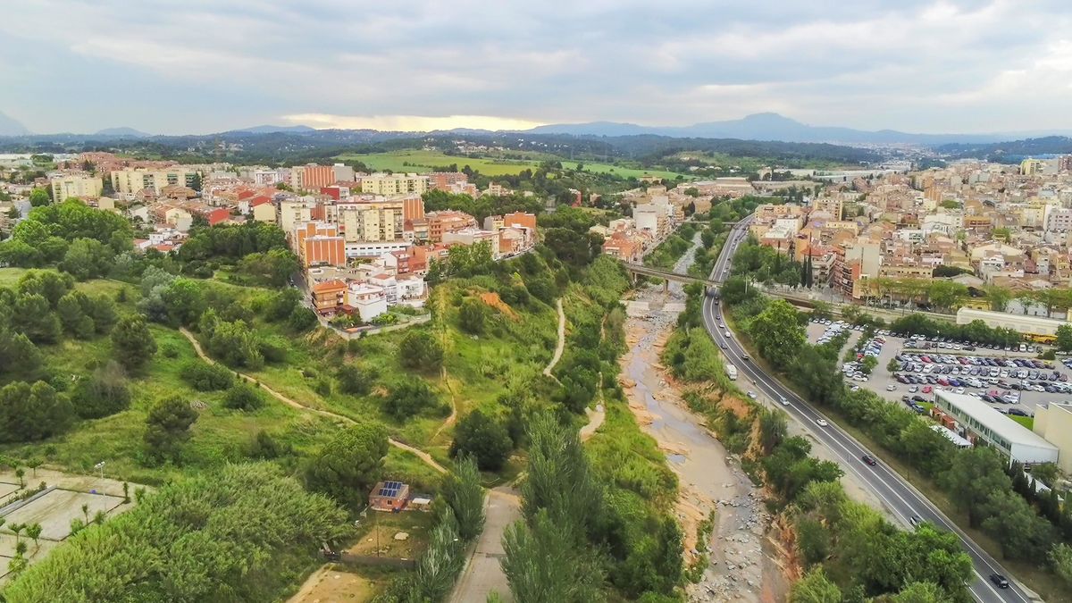 Rubia,spain, Aerial,View,In,Rubi,,City,Of,Barcelona.,Catalonia,spain.,Drone,PhotoAerial view in Rubi, city of Barcelona. Catalonia,Spain. Drone Photo