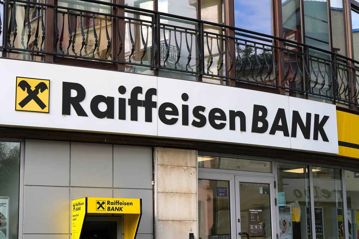 Raiffeisen,Bank,Logo,In,Bucharest,,Romania.,Photo,Taken,In,September