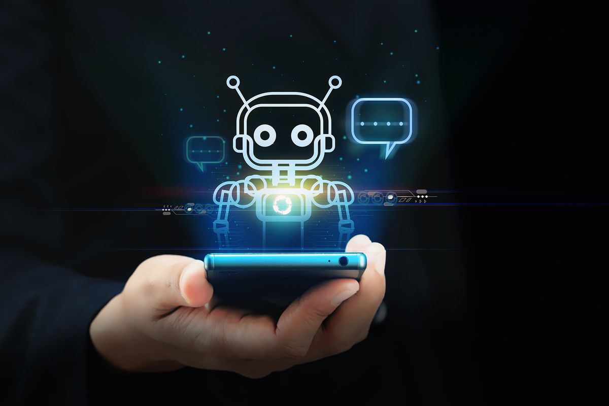 Digital,Chatbots,On,Smartphones,Access,Data,And,Information,In,Online