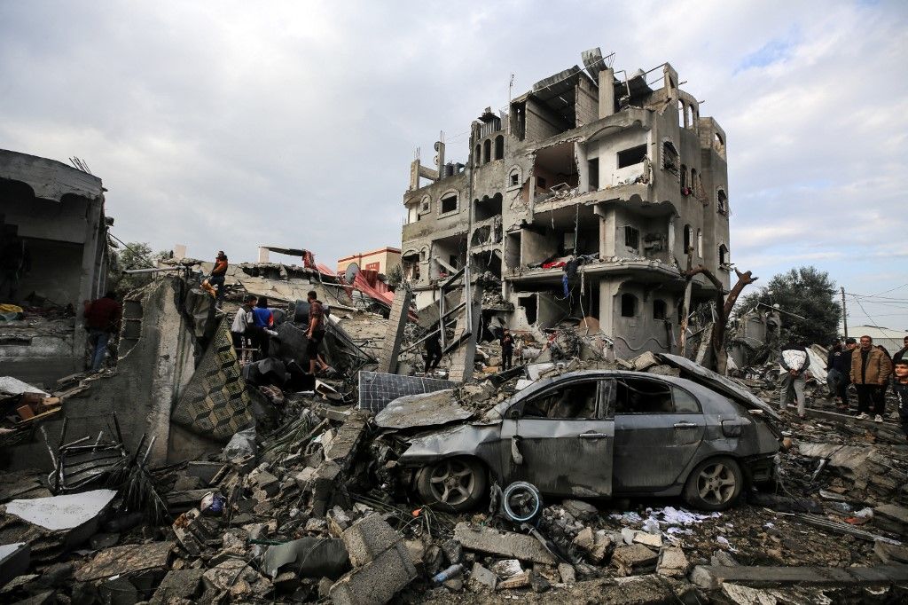 Aftermath of Israeli Airstrike