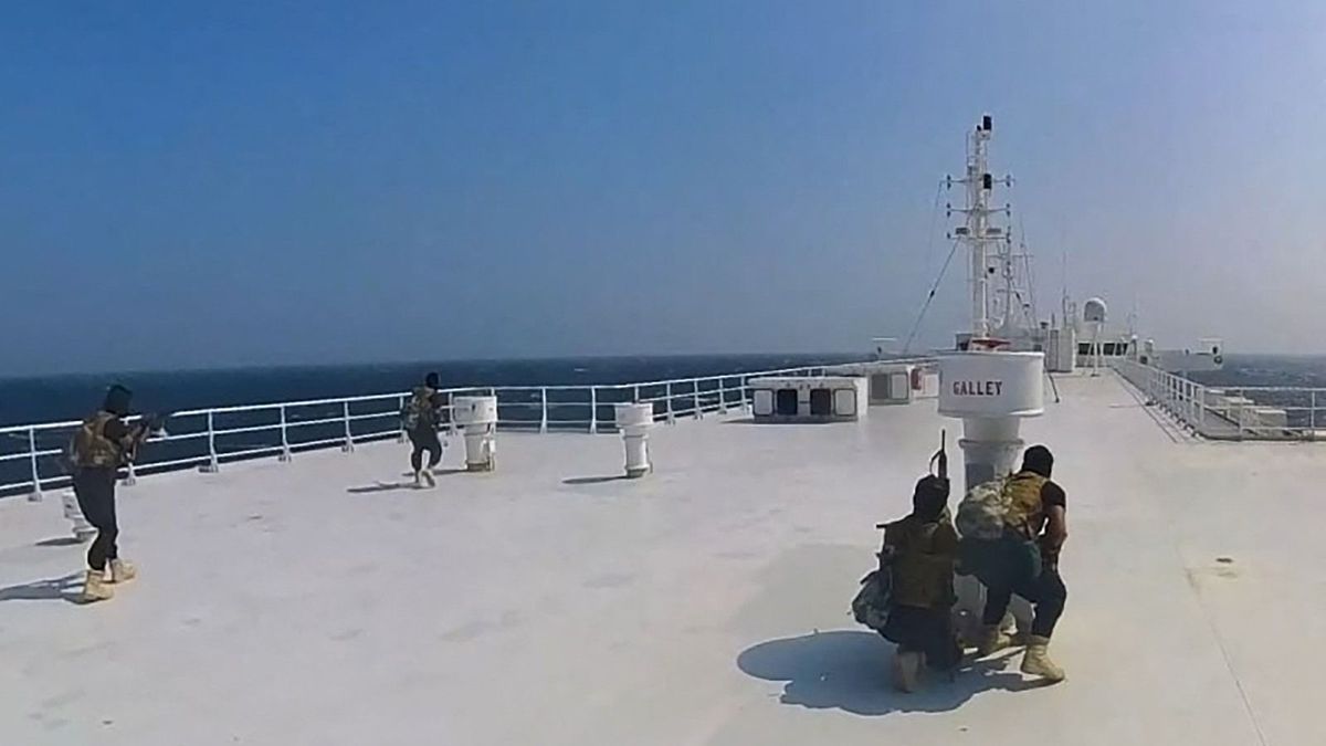 Houthis hijack a cargo ship owned by an Israeli company in Red Sea