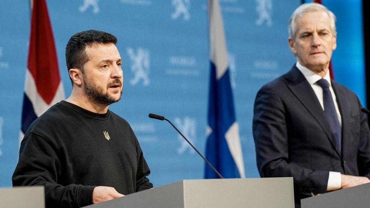 Norvégiában tett villámlátogatást Zelenszkij