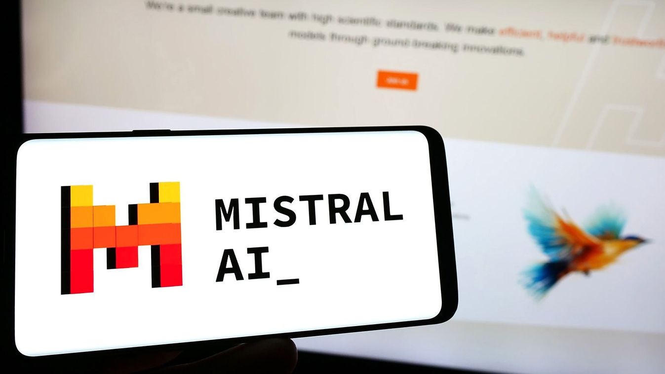Stuttgart,,Germany,-,11-27-2023:,Person,Holding,Cellphone,With,Logo,Of
Stuttgart, Germany - 11-27-2023: Person holding cellphone with logo of French artificial intelligence company Mistral AI SAS in front of business webpage. Focus on phone display. Unmodified photo. OpenAI európai rivális 