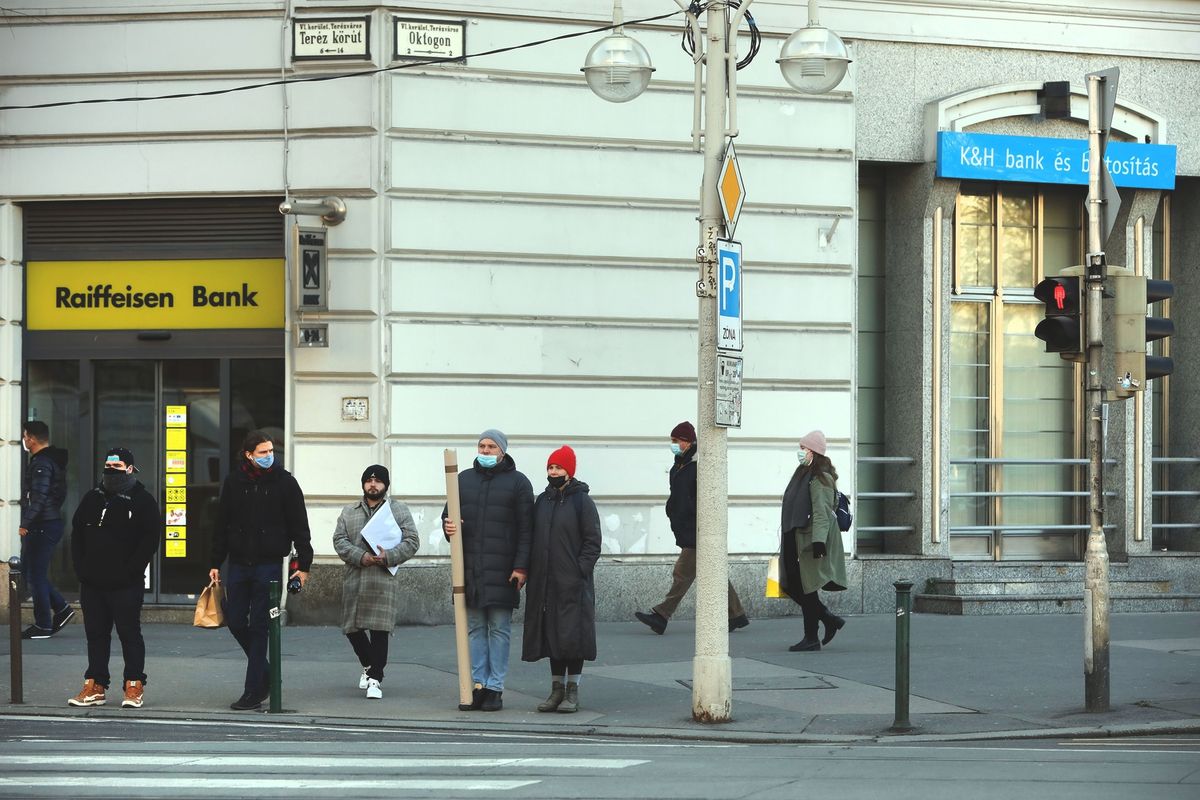 20210111 Budapest Raiffeisen Bank Bankfiók Fotó: Kallus György  LUS  Világgazdaság  VG 