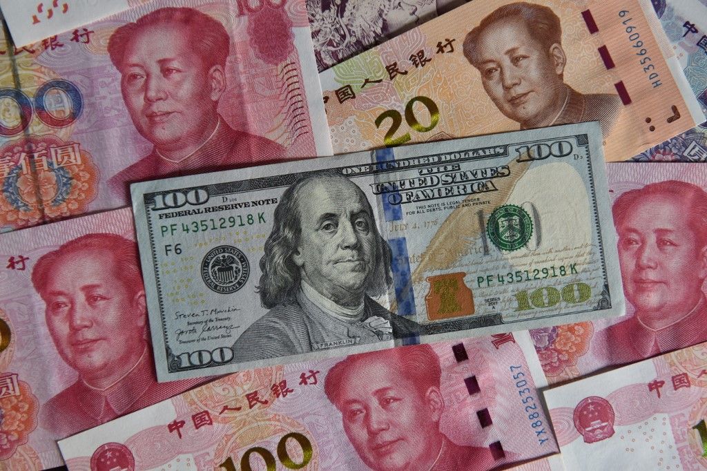 US dollars and Chinese Yuan Exchange Rate