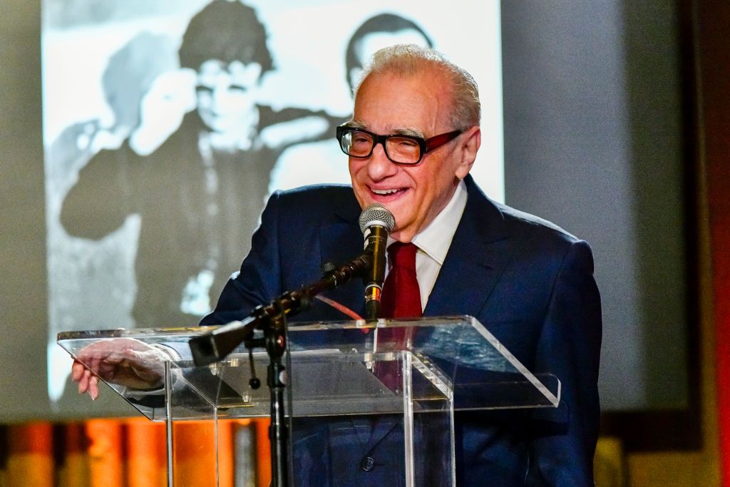 Robbie Robertson: A Celebration Of His Life And MusicLOS ANGELES, CALIFORNIA - NOVEMBER 15: Martin Scorsese speaks at Robbie Robertson: A Celebration of His Life And Music at The Village Studios on November 15, 2023 in Los Angeles, California. (Photo by Jerod Harris/Getty Images)