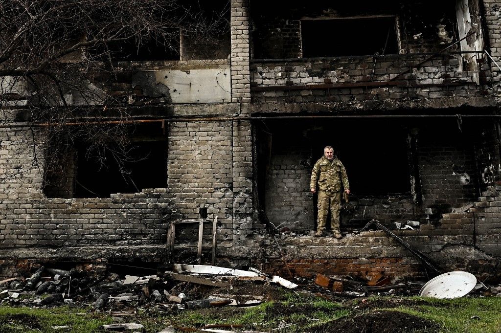 Soldiers of 65th Separate Mechanised Brigade in Zaporizhzhia sector of frontline