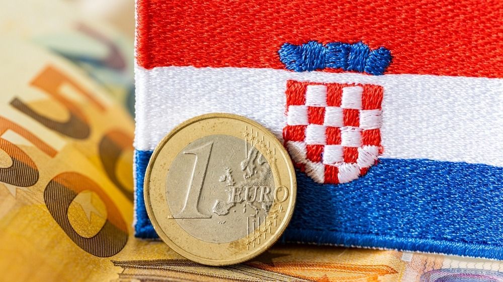 The,Flag,Of,Croatia,Against,The,Background,Of,The,Single