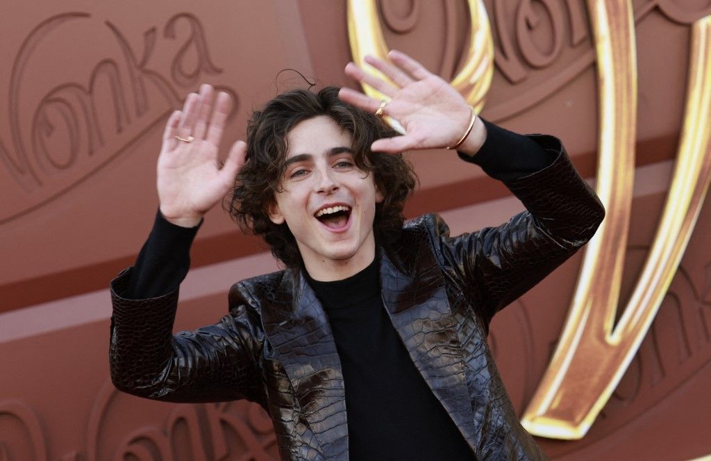 "Wonka" movie premiere(FILES) US-French actor Timothee Chalamet arrives for the US premiere of "Wonka" at the Regency Village theatre in Westwood, California, December 10, 2023. Warner Bros.' fantasy musical "Wonka," boosted by the star power of Timothee Chalamet, enjoyed a sweet opening in North American theaters this weekend after an equally strong debut overseas, industry watchers reported on December 17, 2023. The film took in an estimated $39 million in the United States and Canada for the Friday-through-Sunday period, according to Exhibitor Relations. That came on top of $112 million in tickets sold overseas, where the film opened a week earlier. (Photo by Michael Tran / AFP)