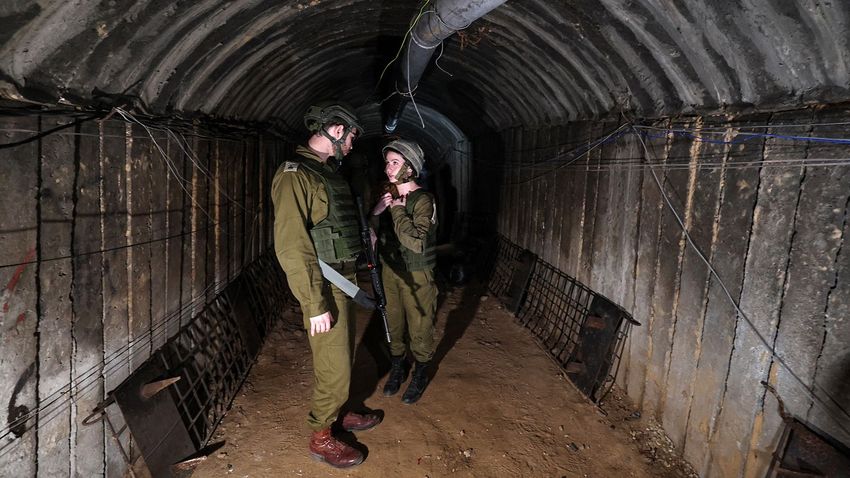 Így néz ki a Hamász legnagyobb alagútja – videó