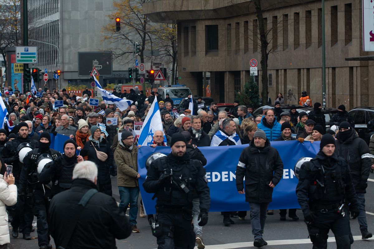 March Against Antisemitism In Duesseldorf