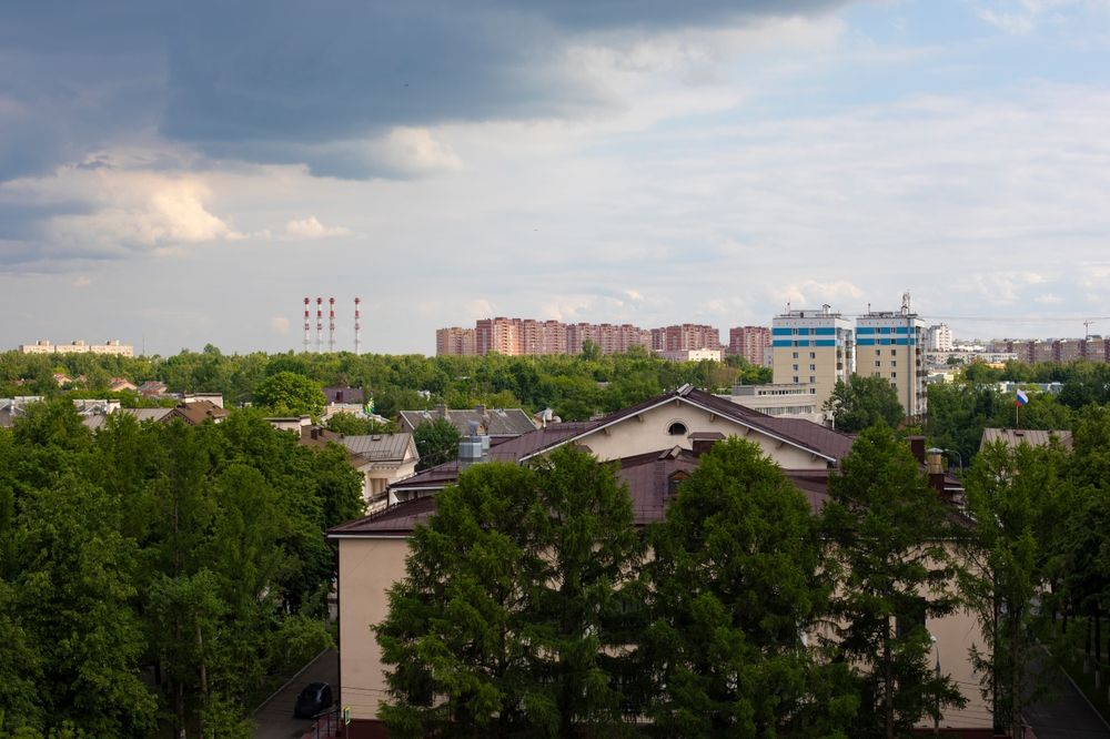 View,Of,The,City,Of,Vidnoye,,Moscow,Region,Russia,From