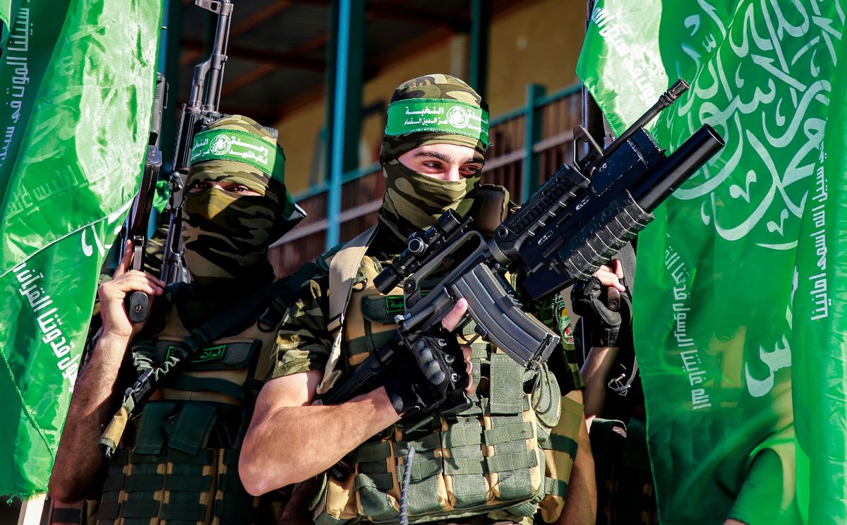 Palestinians,Supporters,Of,Hamas,Attend,An,Anti-israel,Rally,In,The
Palestinians supporters of Hamas attend an anti-Israel rally in the presence of Yahya Sinwar, leader of Hamas in the Gaza Strip, in Gaza City, on May 25, 2021. Photo by Abed Rahim Khatib