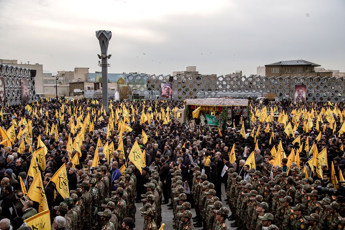 Funeral Ceremony of Iranian Commander Razi Mousavi