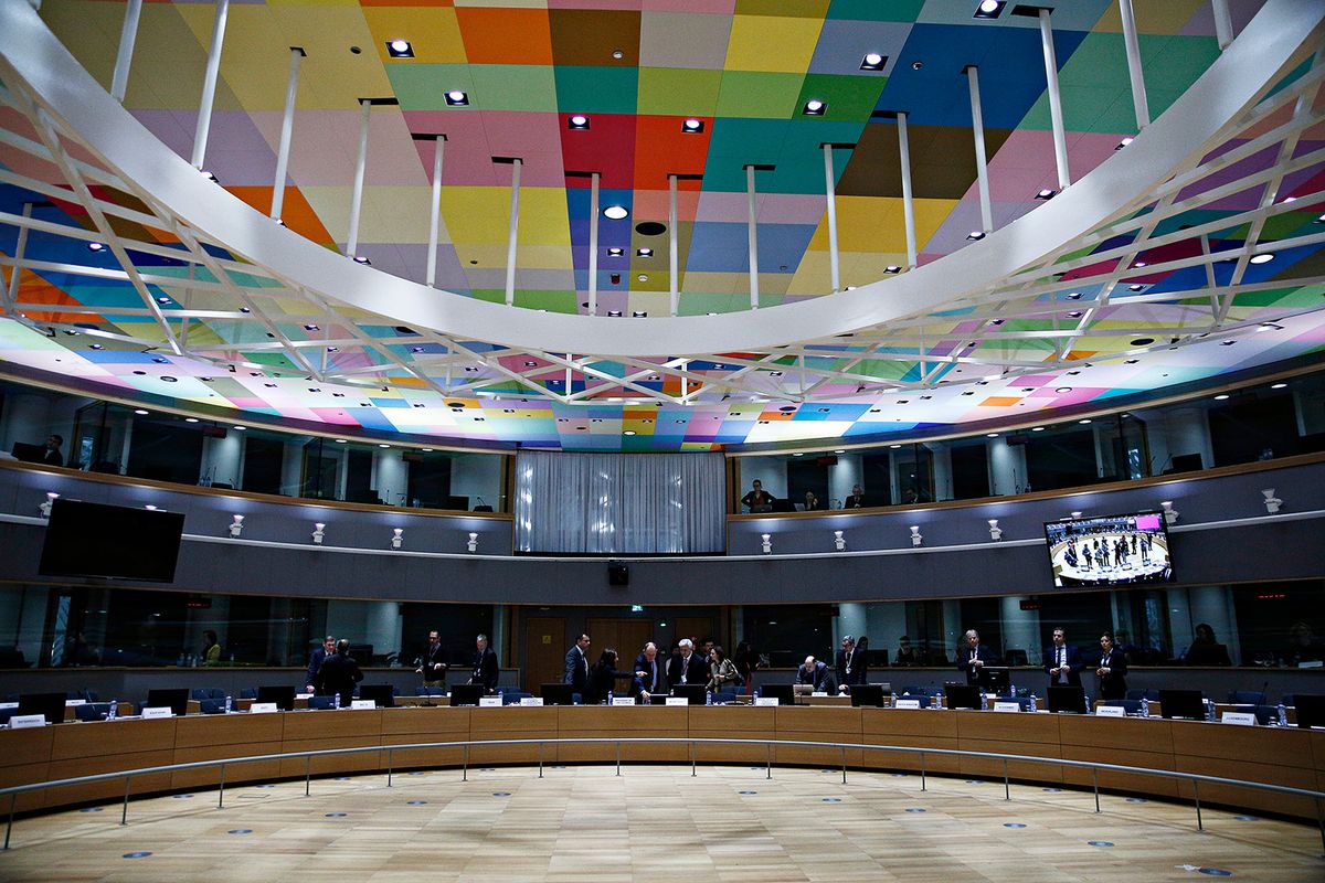 Plenary,Room,Of,European,Union,Foreign,Affairs,Council,Meeting,In