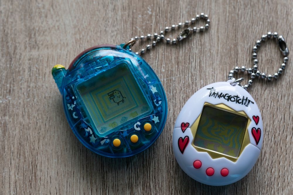 Two,Tamagotchi,Virtual,Pets,On,The,Table,Billere,aquitaine,france,05-30-2023