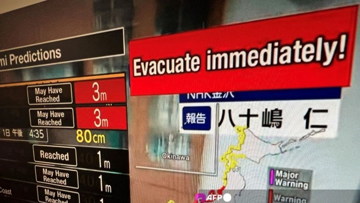 Hatalmas földrengés volt Japánban, öt méteres cunamit várnak