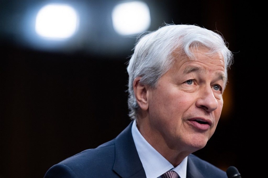JPMorgan Chase Chairman and CEO Jamie Dimon testifies during a Wall Street oversight hearing by the Senate Banking, Housing, and Urban Affairs committee on Capitol Hill in Washington, DC, December 6, 2023. Large US banks railed against new proposed capital requirements at a congressional hearing on Wednesday, joining Senate Republicans in casting the measures as crimping loans to everyday Americans. (Photo by SAUL LOEB / AFP)