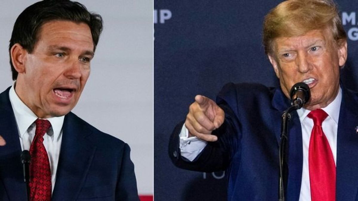 Trump megköszönte DeSantis visszalépését és köszöntötte támogatói között
