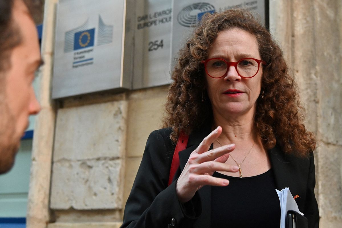 European delegation member Sophie in 't Veld of the Renew Europe Group arrives before a meeting at the Europe House on December 3, 2019 in Valletta, as a EU delegation visits regarding a probe into the murder of the investigative reporter Daphne Caruana Galicia. The scandal-dogged probe into the murder of investigative reporter Daphne Caruana Galizia has damaged relations between Malta and the EU, the head of a European Parliament fact-finding delegation said on December 3. The urgent mission of seven MEPs to the Mediterranean island follows an escalation in the murder case and Prime Minister Joseph Muscat's decision to resign over what critics have called a botched investigation. (Photo by ANDREAS SOLARO / AFP)