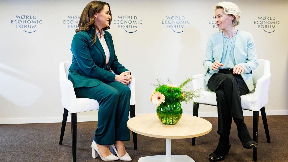 Novák Katalin tárgyalt Ursula von der Leyennel a Világgazdasági Fórumon