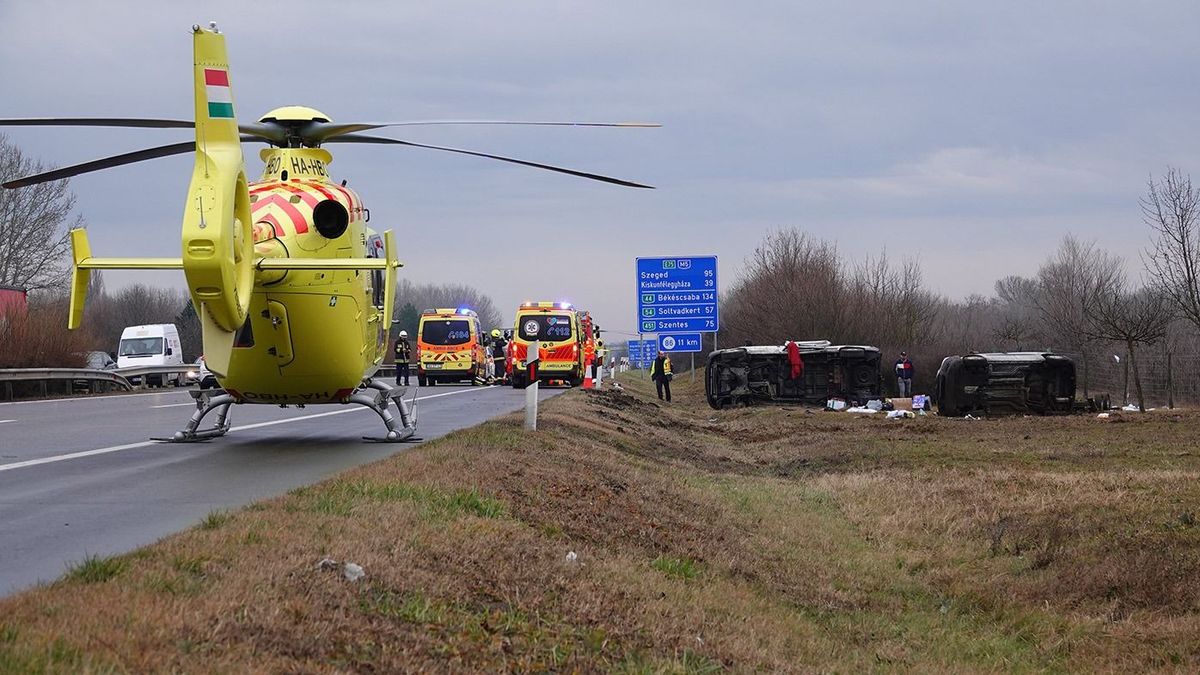 Tömegbaleset az M7-es autópályán: videót tett közzé a katasztrófavédelem