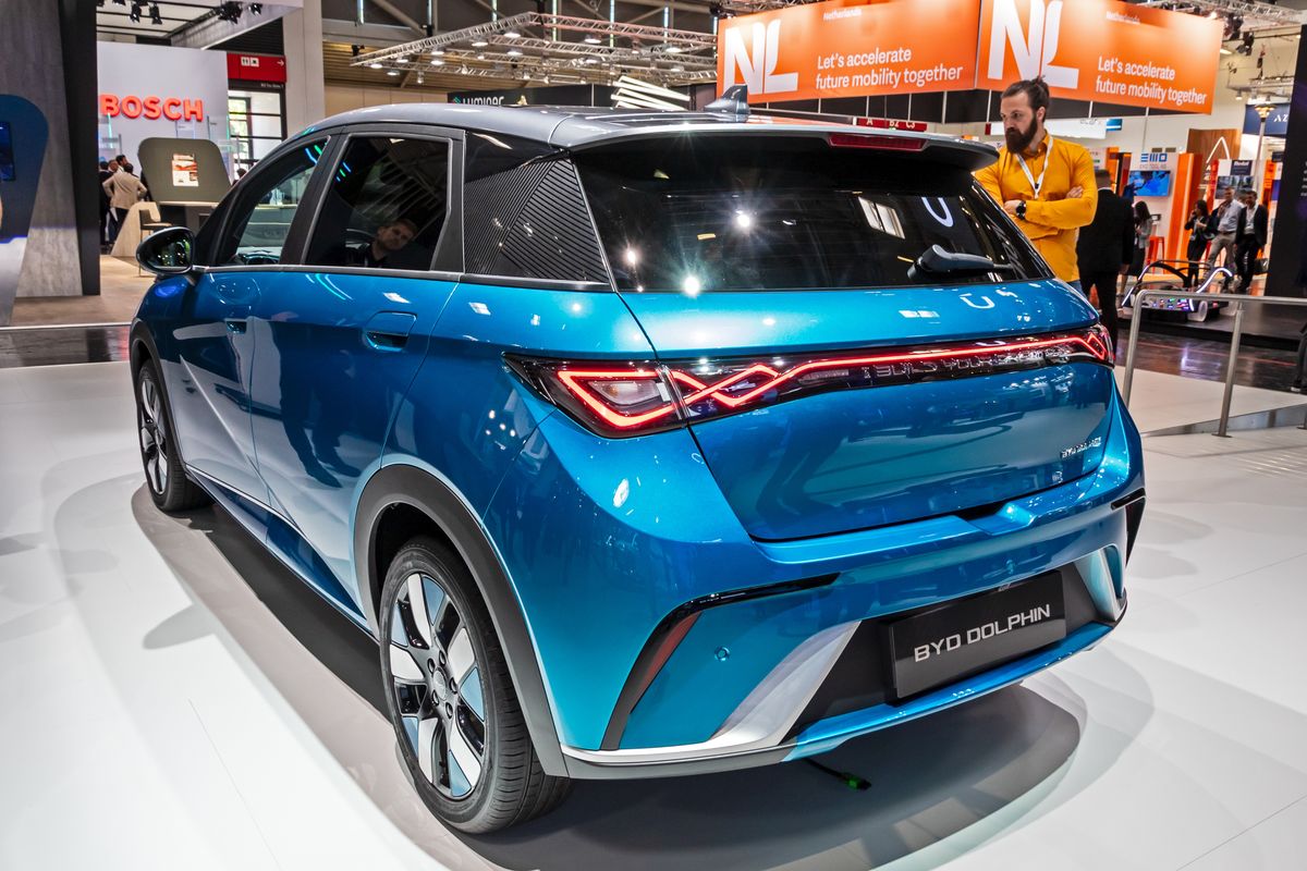 Byd,Dolphin,Electric,Car,At,The,Iaa,Mobility,2023,Motor