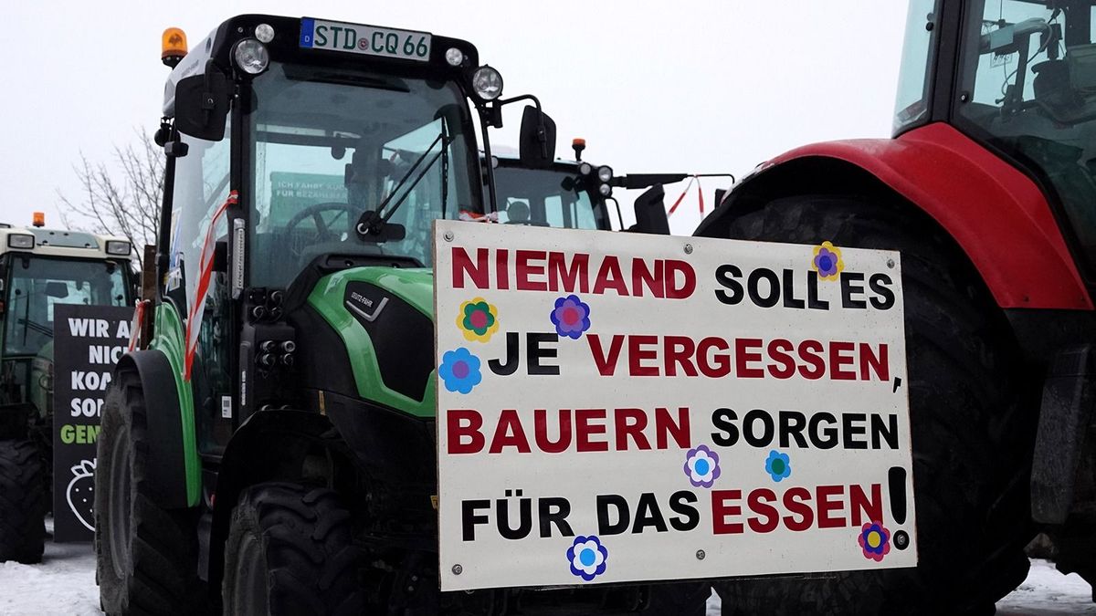 Farmers' protests - Hamburg német gazdák