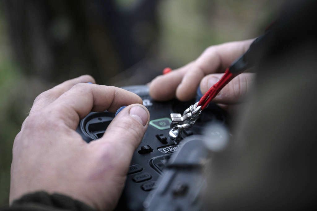 Combat training of Ukrainian soldiers in Zaporizhzhia
ZAPORIZHZHIA, UKRAINE - NOVEMBER 04: The drone unit of the 108th Territorial Defense Brigade of the Ukrainian Army continues its combat training as heavy clashes continue on the Zaporizhzhia frontline in Ukraine on November 04, 2023. The Ukrainian army is intensively using surveillance and attack drones on the front lines where the war continues. In the war, where even artillery systems cannot be used effectively without the information transmitted by unmanned aerial vehicles or drones, attack drones are being used actively. (Photo by Ozge Elif Kizil/Anadolu via Getty Images)