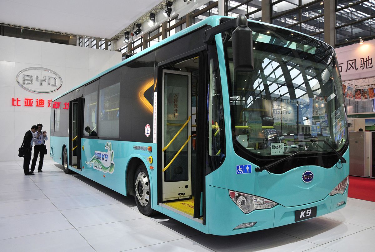 California city to buy Chinese-made, taxpayer-financed electric buses--FILE--A BYD K9 electric bus is displayed during 13th China Hi-tech Fair 2011 in Shenzhen city, south Chinas Guangdong province, 16 November 2011.Shocked! That is how U.S. makers of electric buses say they feel, following a decision by the transit authority of Long Beach, Calif., to buy 10 electric buses made in China, but financed by U.S. taxpayers. The contract, worth more than $12 million, was awarded in April by a 5-2 vote of Long Beach Transits board of directors. Micheal Austin, a BYD vice president, says that what tipped the procurement decision, he thinks, was the ability of BYDs buses to re-charge in a single overnight charge of 4-5 hours. The contract commits Long Beach to pay $12.1 million for 10 buses, plus $2 million for the design and construction of a charging facility, according to media reports. YD, in which Warren Buffett is an investor, has manufactured 1,000 electric buses, most of which operate in China. A small number operate in Europe and South America. At the time of its winning bid, it had no operational production facility in the U.S. The company subsequently has announced plans to assemble Long Beachs buses at a former RV-facility in Lancaster, Calif. (Photo by Yuan shuiling / Imaginechina / Imaginechina via AFP)